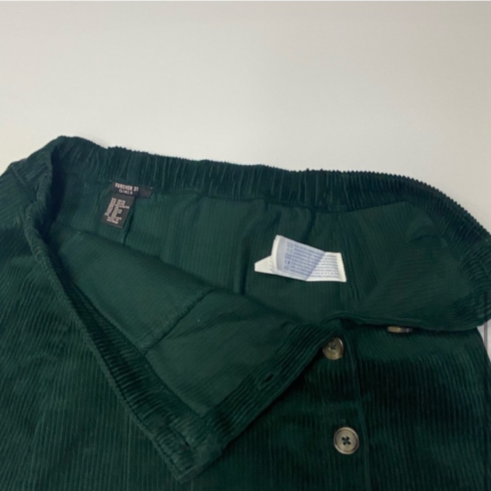 Forever 21 Green Corduroy Mini Skirt - Picture 4 of 5